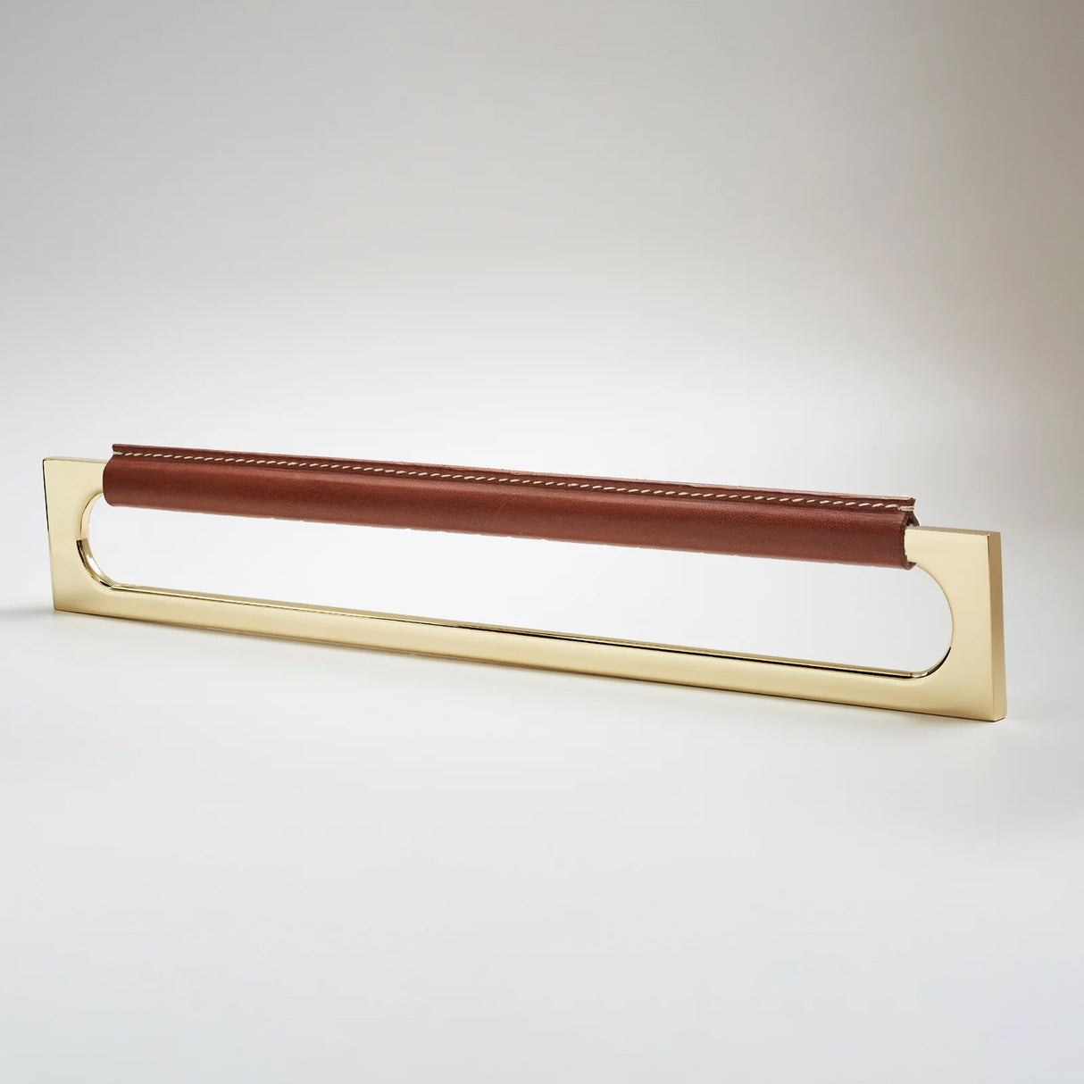 Stitch 12 Leather Cabinet Pull