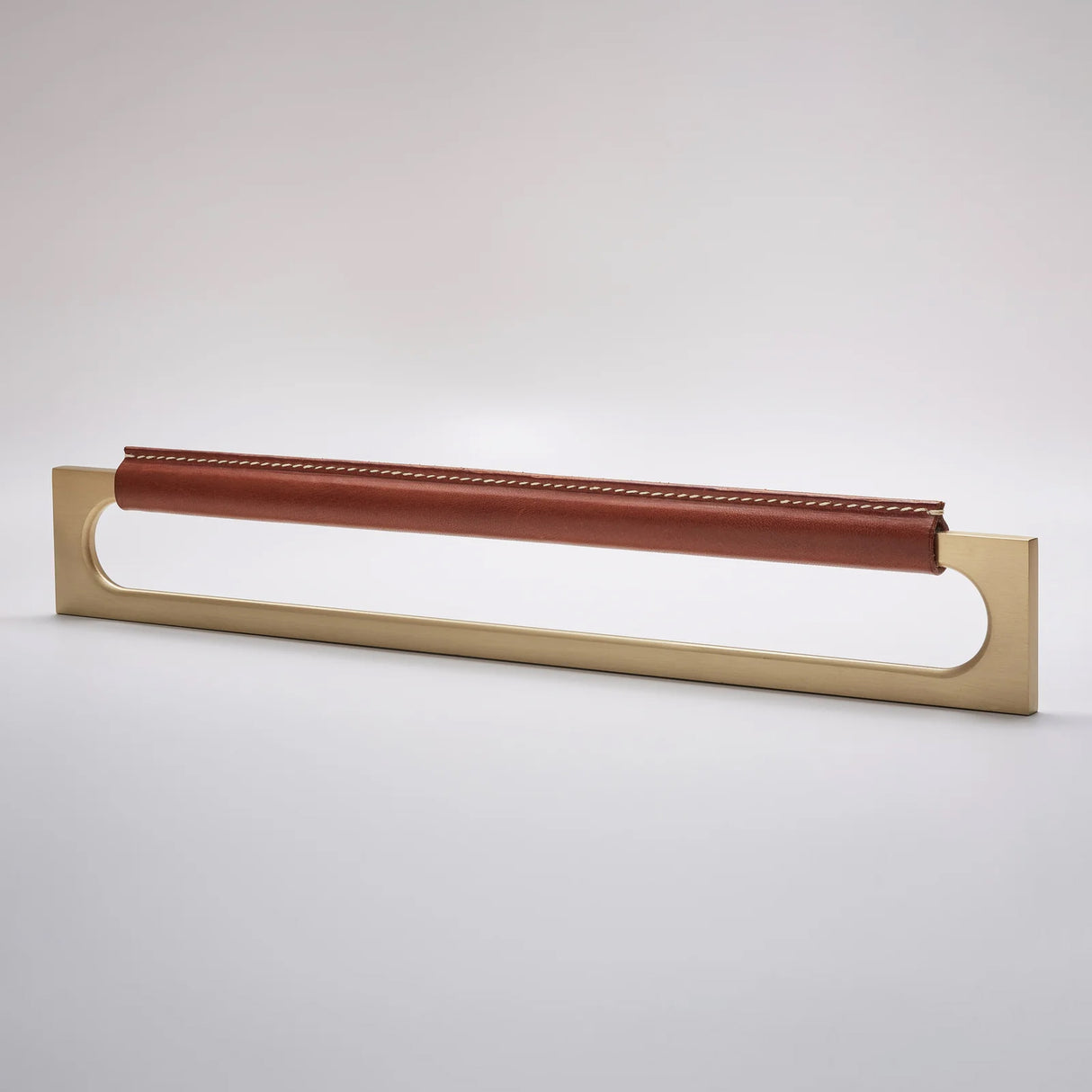 Stitch 12 Leather Cabinet Pull