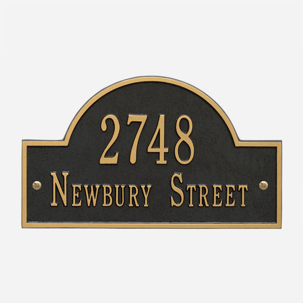 Arch Personalized Address Plaque