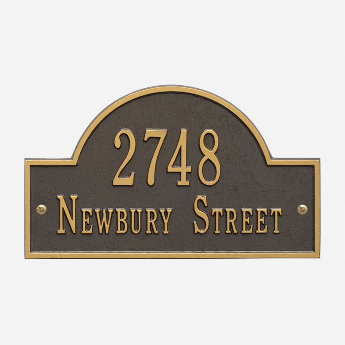 Arch Personalized Address Plaque