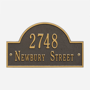 Arch Personalized Address Plaque