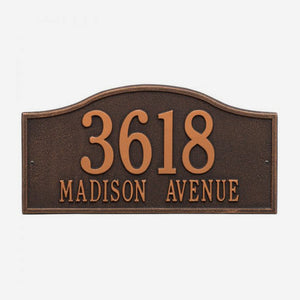 Rolling Hills Personalized Address Plaque