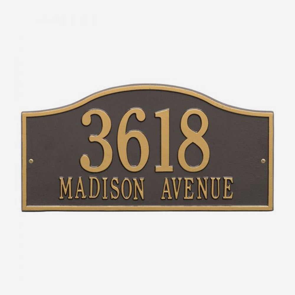 Rolling Hills Personalized Address Plaque