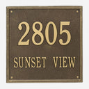 Personalized Square Address Plaque
