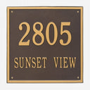 Personalized Square Address Plaque