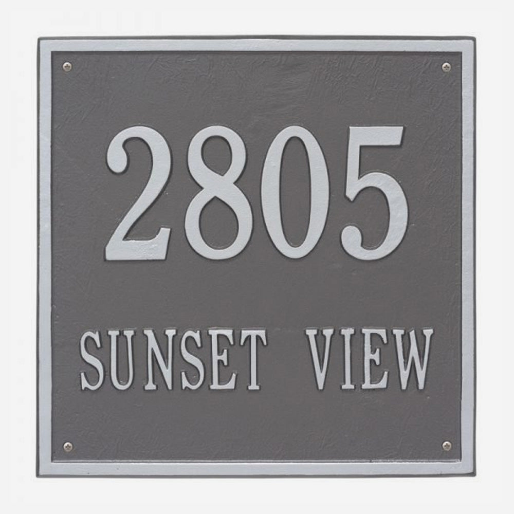 Personalized Square Address Plaque