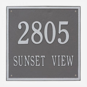 Personalized Square Address Plaque