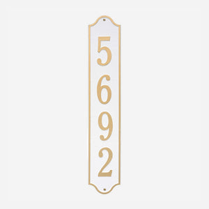Admiral Vertical Estate Address Plaque