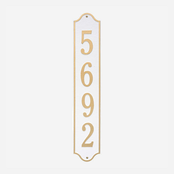Admiral Vertical Estate Address Plaque