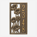 Flowering Poppies Address Plaque