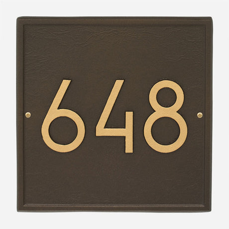 Square Modern Address Plaque