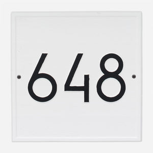 Square Modern Address Plaque