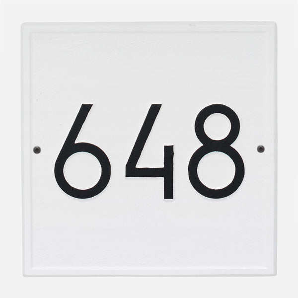 Square Modern Address Plaque