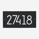 Rectangular Modern Personalized Address Plaque