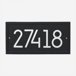 Rectangular Modern Personalized Address Plaque