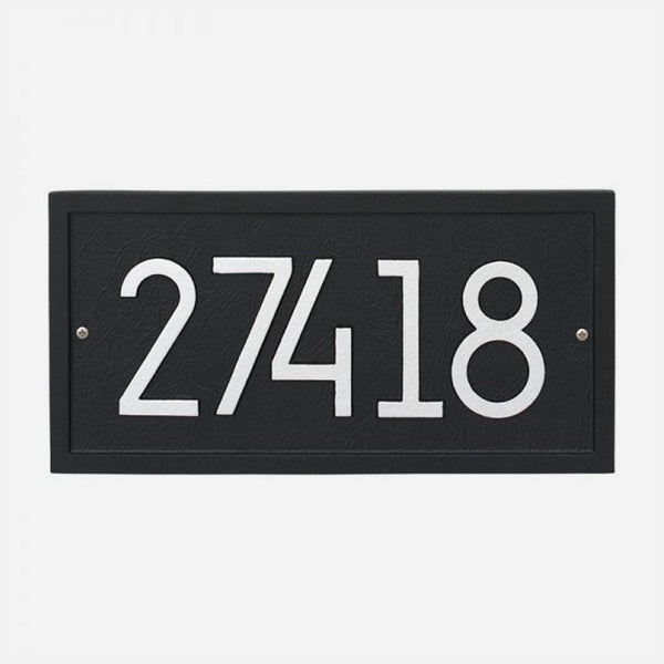 Rectangular Modern Personalized Address Plaque