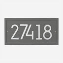 Rectangular Modern Personalized Address Plaque