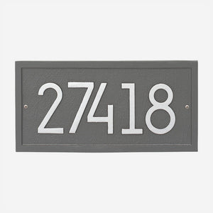 Rectangular Modern Personalized Address Plaque