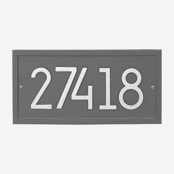 Rectangular Modern Personalized Address Plaque