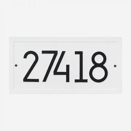 Rectangular Modern Personalized Address Plaque