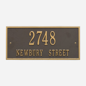 Hartford Two Line Address Plaque
