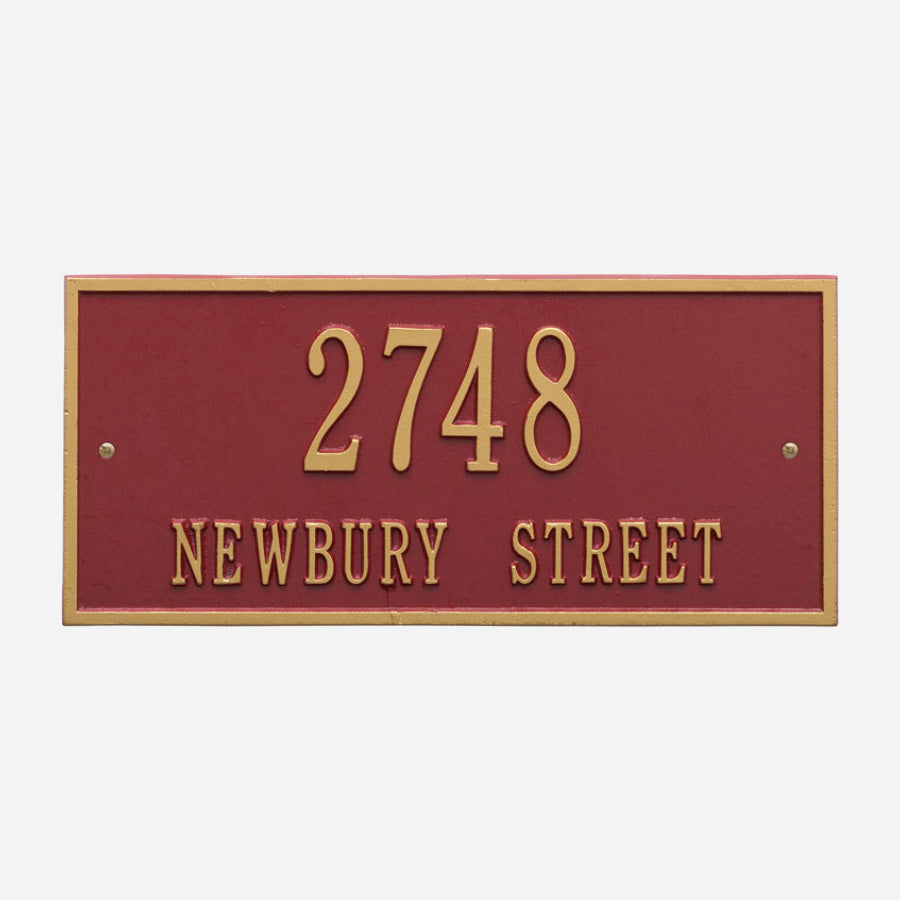 Hartford Two Line Address Plaque – San Diego Hardware