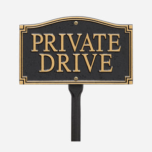 Private Drive Plaque