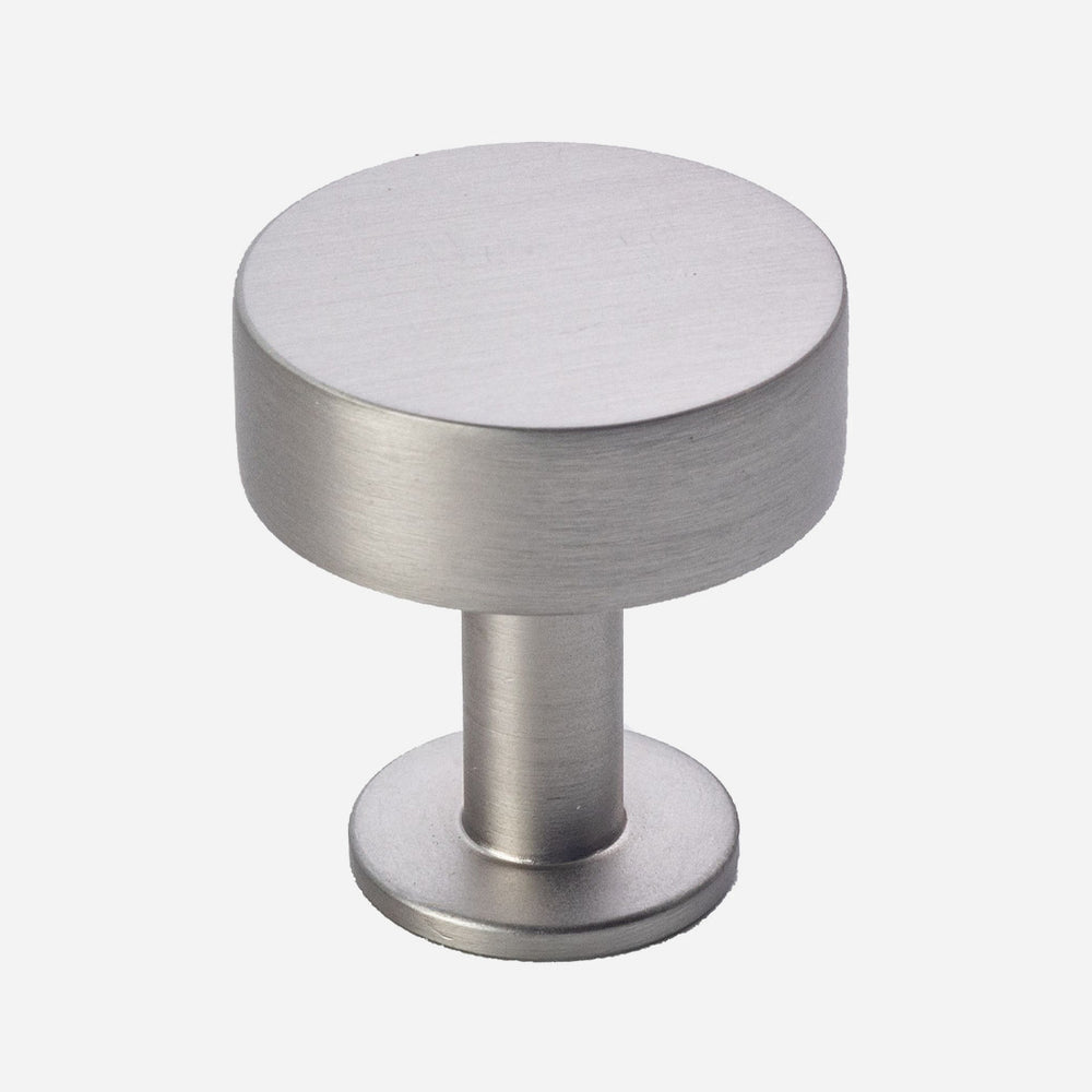 Solid Brass Disc Cabinet Knob