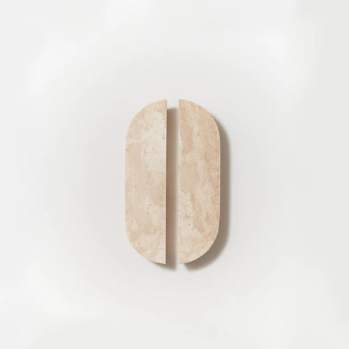 Travertine Dot Handle [Pair]