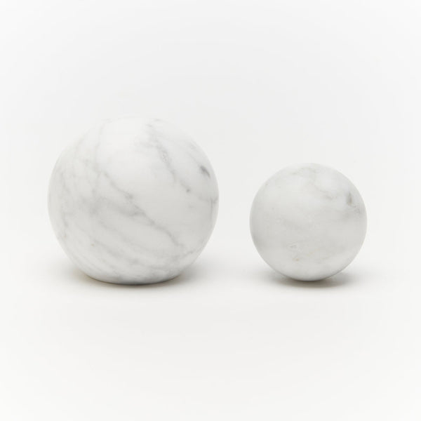 White Carrara Marble Hubble Cabinet Knob