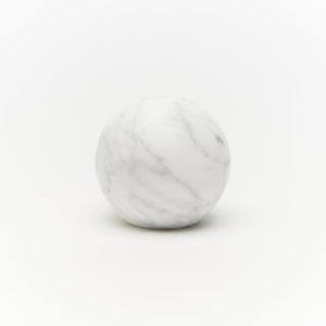 White Carrara Marble Hubble Cabinet Knob