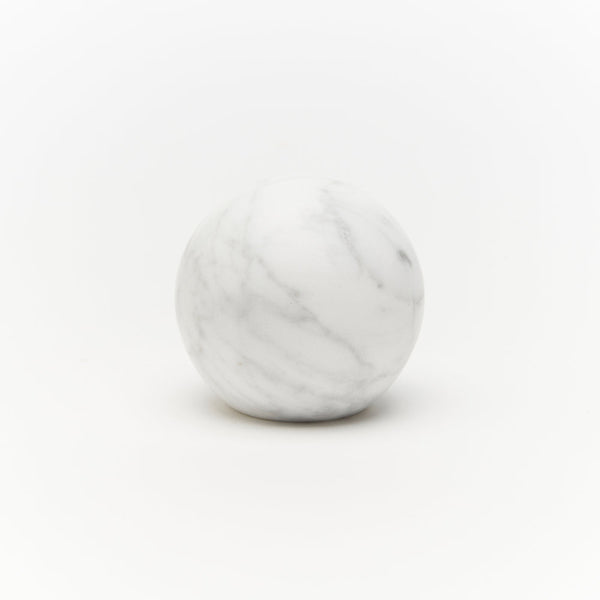 White Carrara Marble Hubble Cabinet Knob