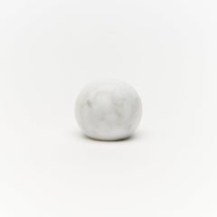 White Carrara Marble Hubble Cabinet Knob