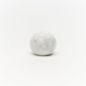 White Carrara Marble Hubble Cabinet Knob