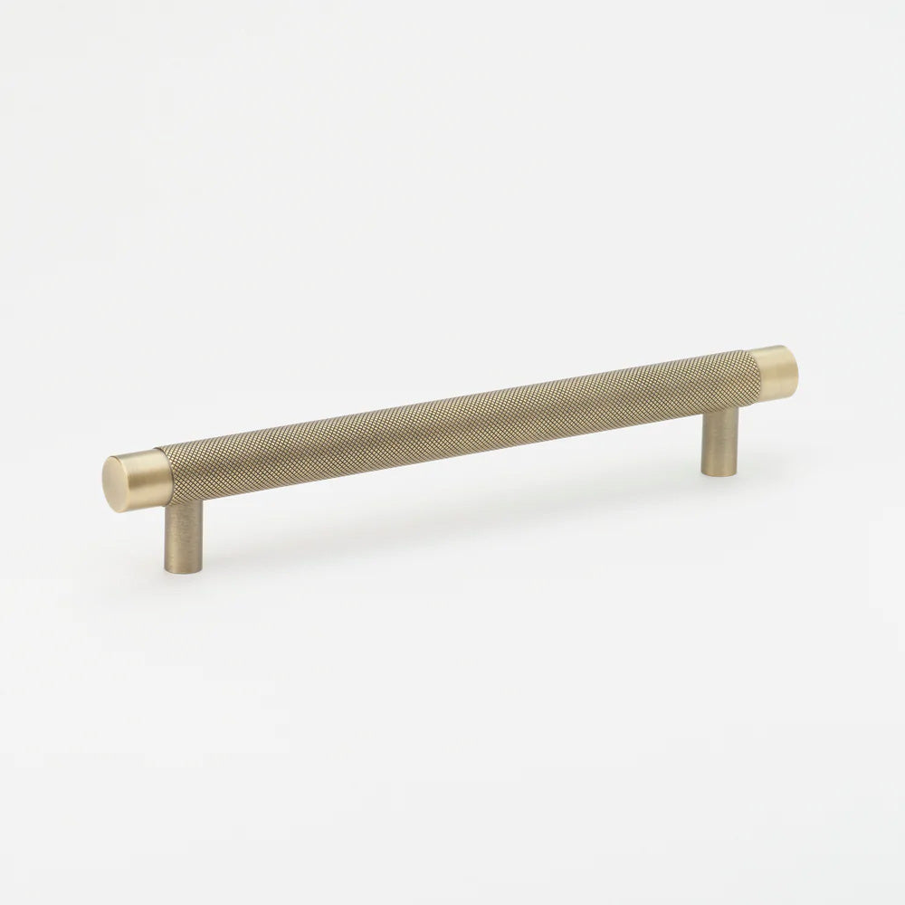 Long Curve Brushed Brass Unlacquered Cabinet Drawer Pulls and Closet  Handles