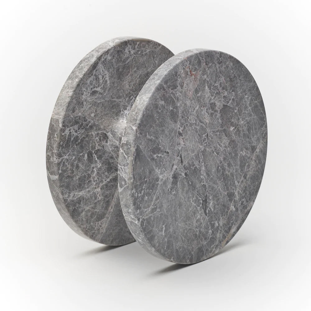 Tundra Grey Marble Ora Entry Pull Set