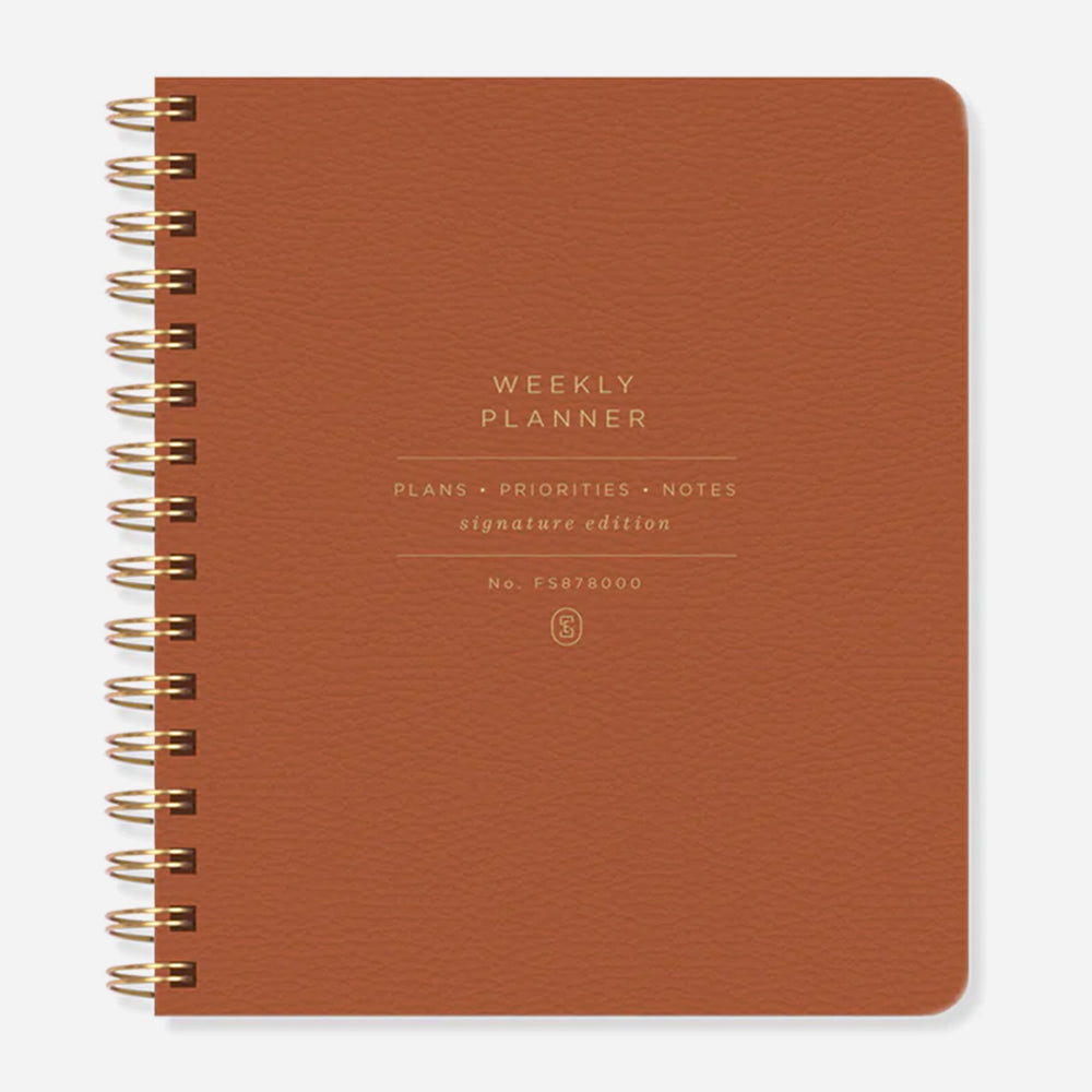 Cognac Non-Dated Weekly Planner