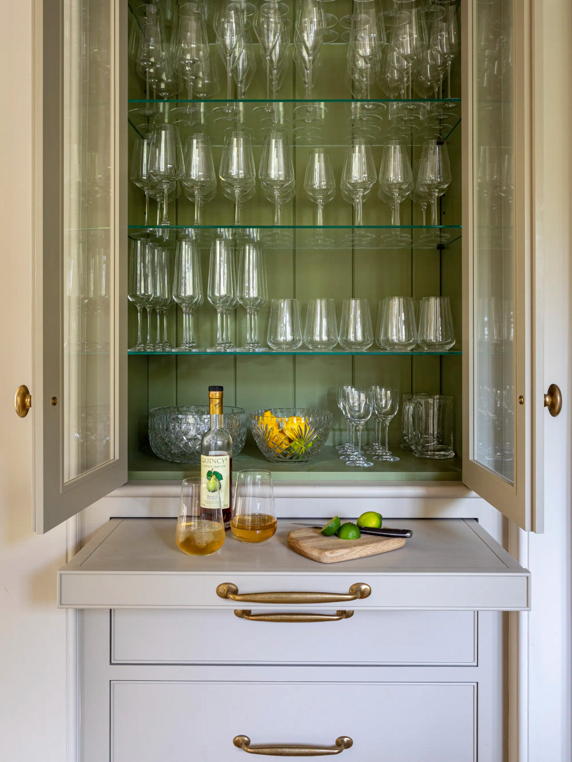 Queslett Kitchen Cupboard Handles solid brass