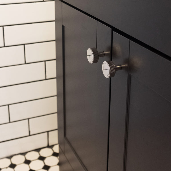 Ribbed Cabinet Knob