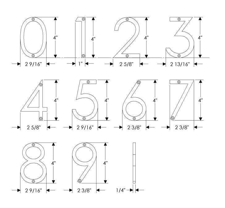 Silver Strand House Numbers