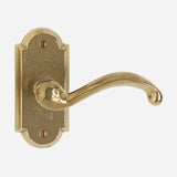 Classic Door Lever on Arched Escutcheon