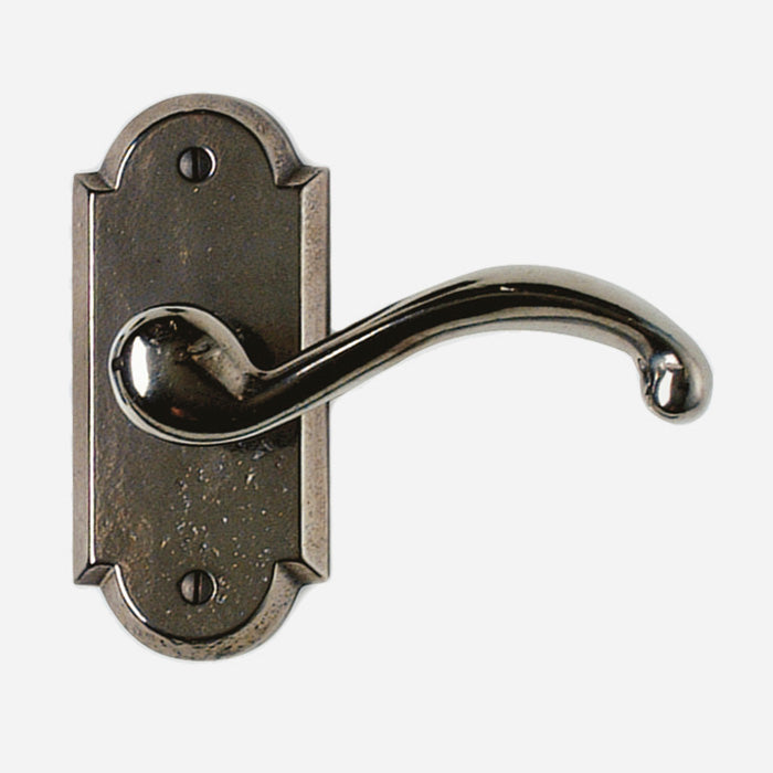 Classic Door Lever on Arched Escutcheon
