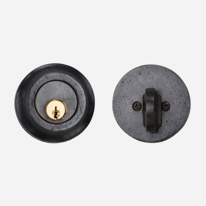 Solid Bronze Round Deadbolt