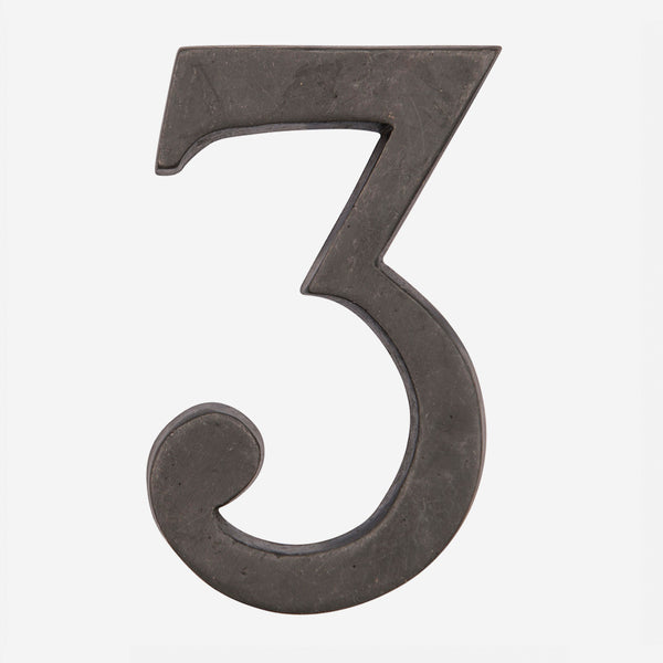 Solid Bronze Traditional House Numbers