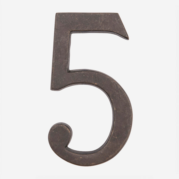 Solid Bronze Traditional House Numbers