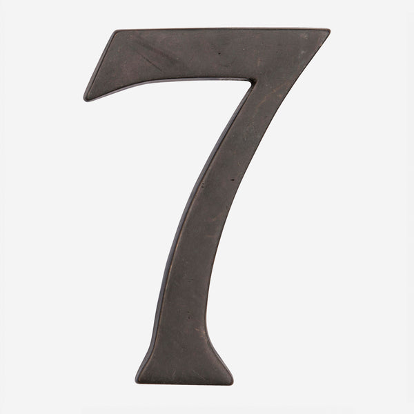 Solid Bronze Traditional House Numbers
