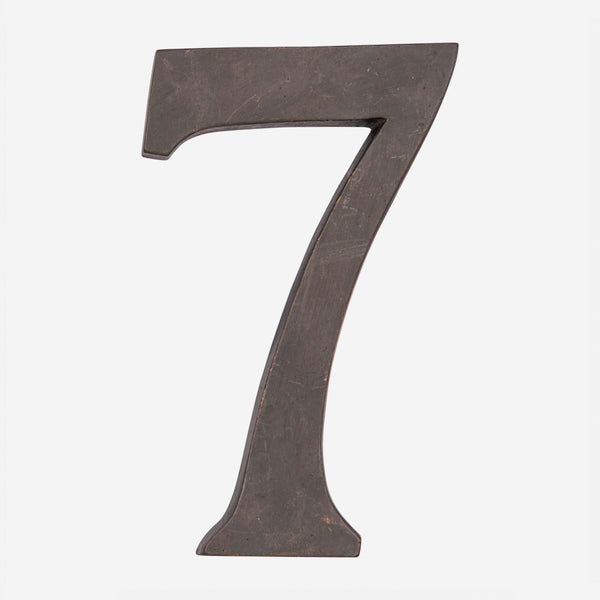 Solid Bronze Traditional House Numbers