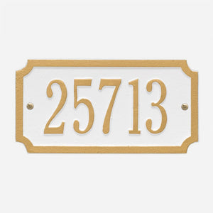 Cut Corner Address Plaque