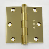 Steel Residential Square Corner Hinge (Pair)