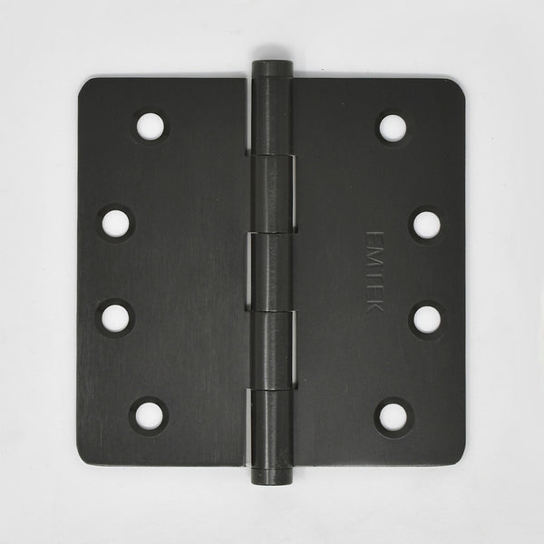 Solid Brass Residential 1/4" Radius Corner Hinge (Pair)